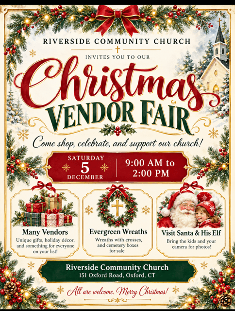 Christmas Fair flyer